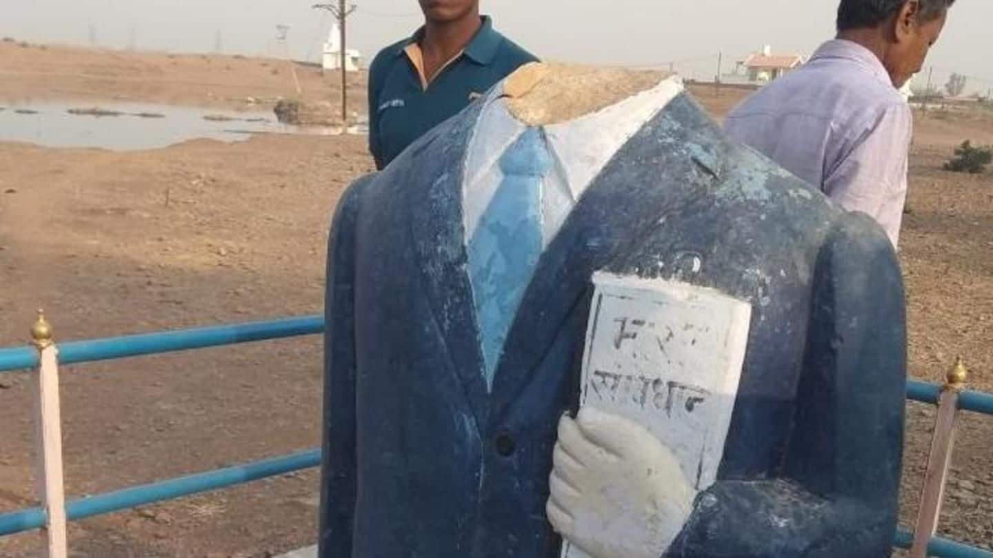 Madhya Pradesh: BR Ambedkar statue beheaded, Dalits demand boundary wall