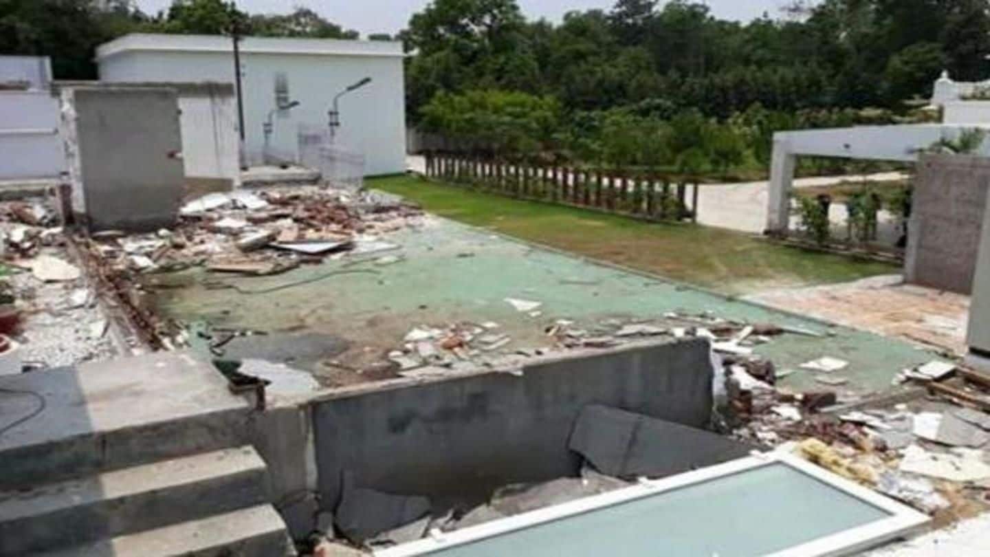 After Akhilesh Yadav damages bungalow, UP governor seeks action