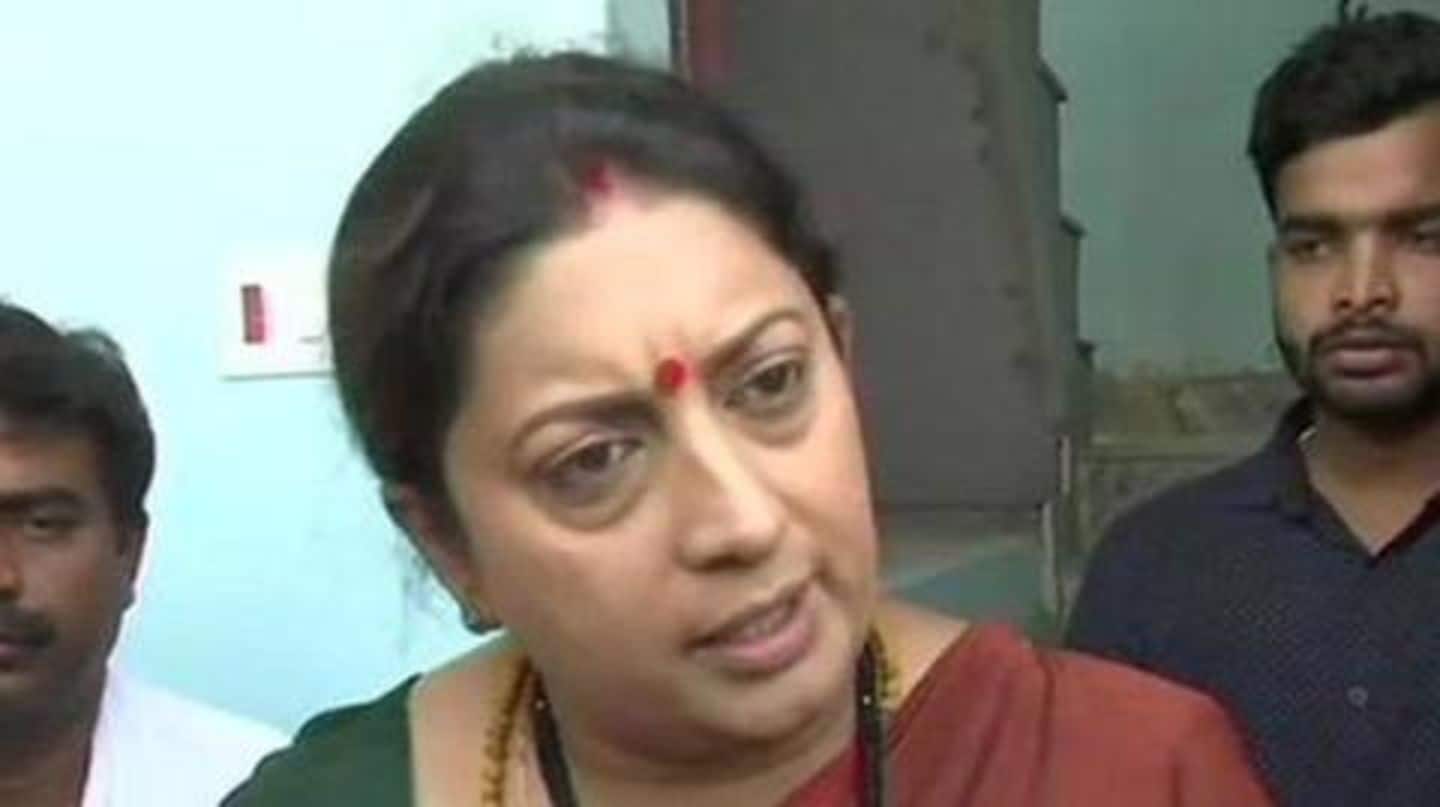 Amethi: Smriti alleges Rahul is 'capturing booths', Congress rubbishes claims