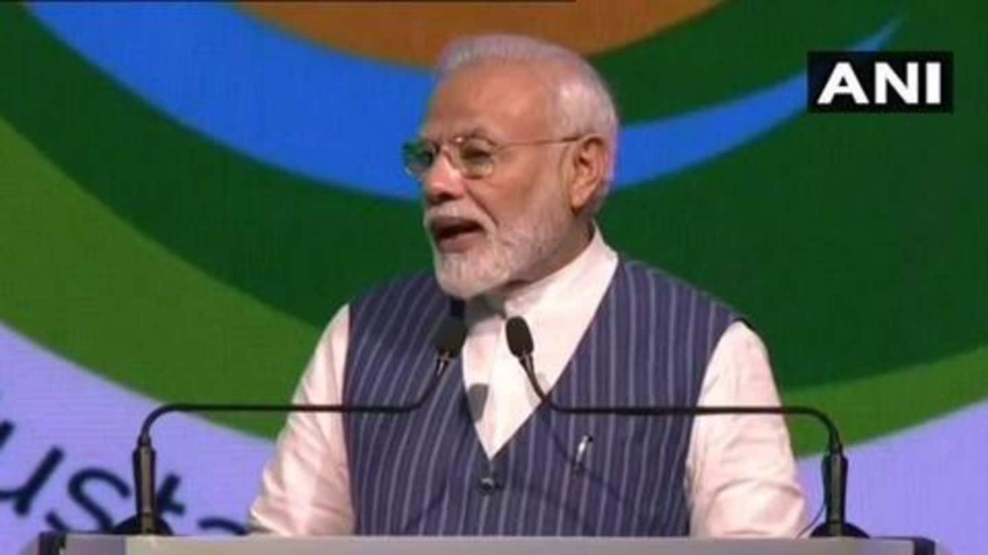 Climate change isn't helping anyone, PM Modi added Climate change isn't helping anyone, PM Modi added