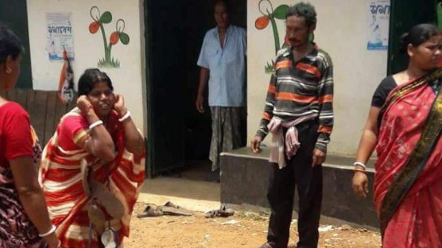 Outside TMC office, woman forced to do squats holding ears