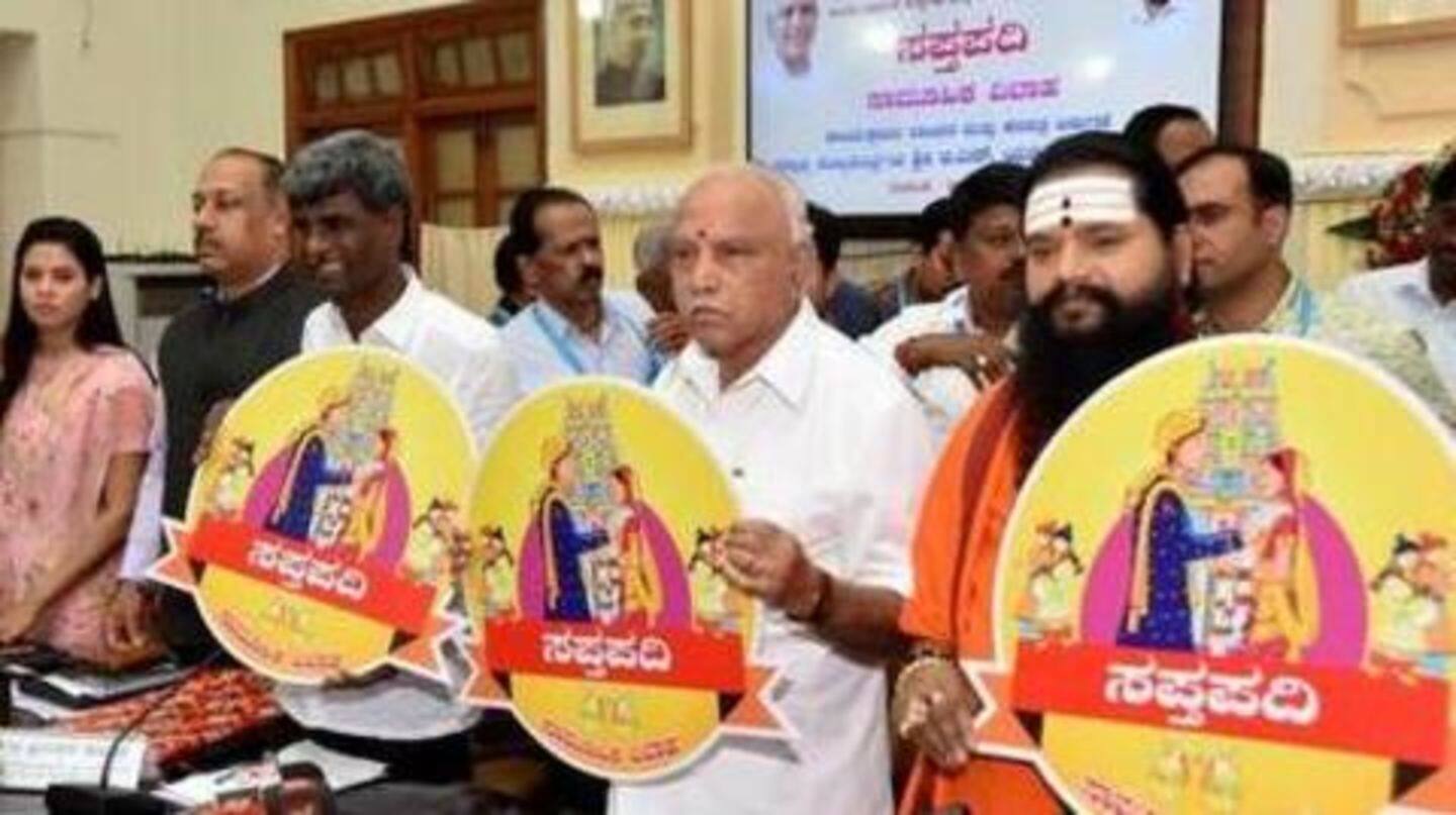 Yediyurappa spoke to Muzrai department officials on Tuesday Yediyurappa spoke to Muzrai department officials on Tuesday