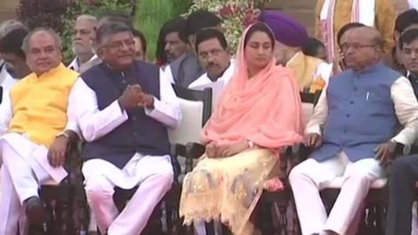 Modi and his ministers took oath in a grand ceremony Modi and his ministers took oath in a grand ceremony