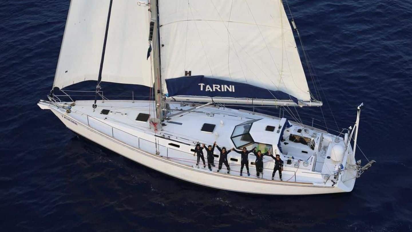 #WelcomeHomeTarini: All women-crew return after circumnavigating globe in 254 days