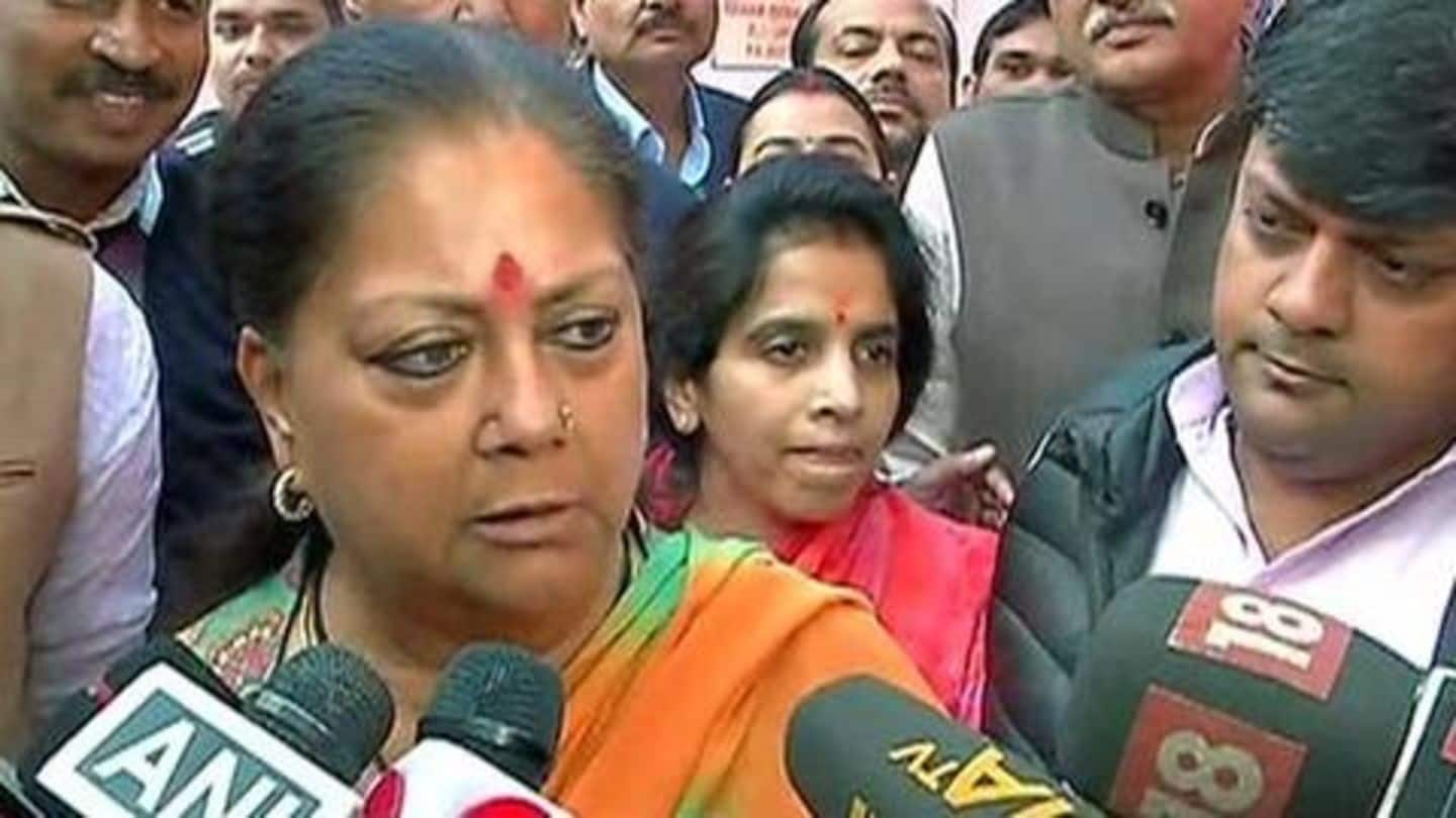 Feel insulted: Vasundhara Raje reacts to Sharad Yadav's fat-shaming comment