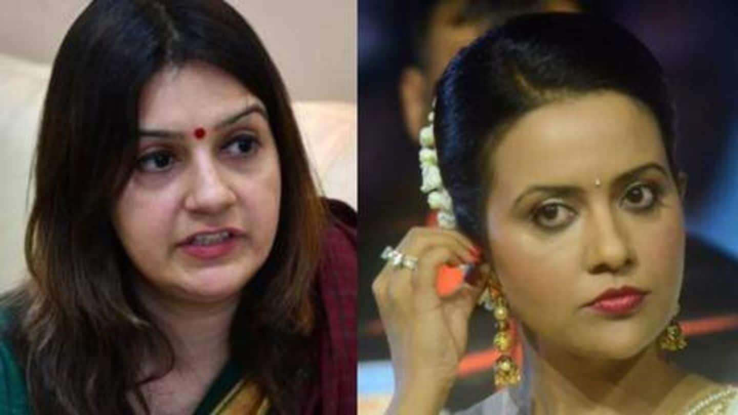 Maharashtra: Fadnavis' wife Amruta calls Sena 'hypocrite', Priyanka Chaturvedi replies