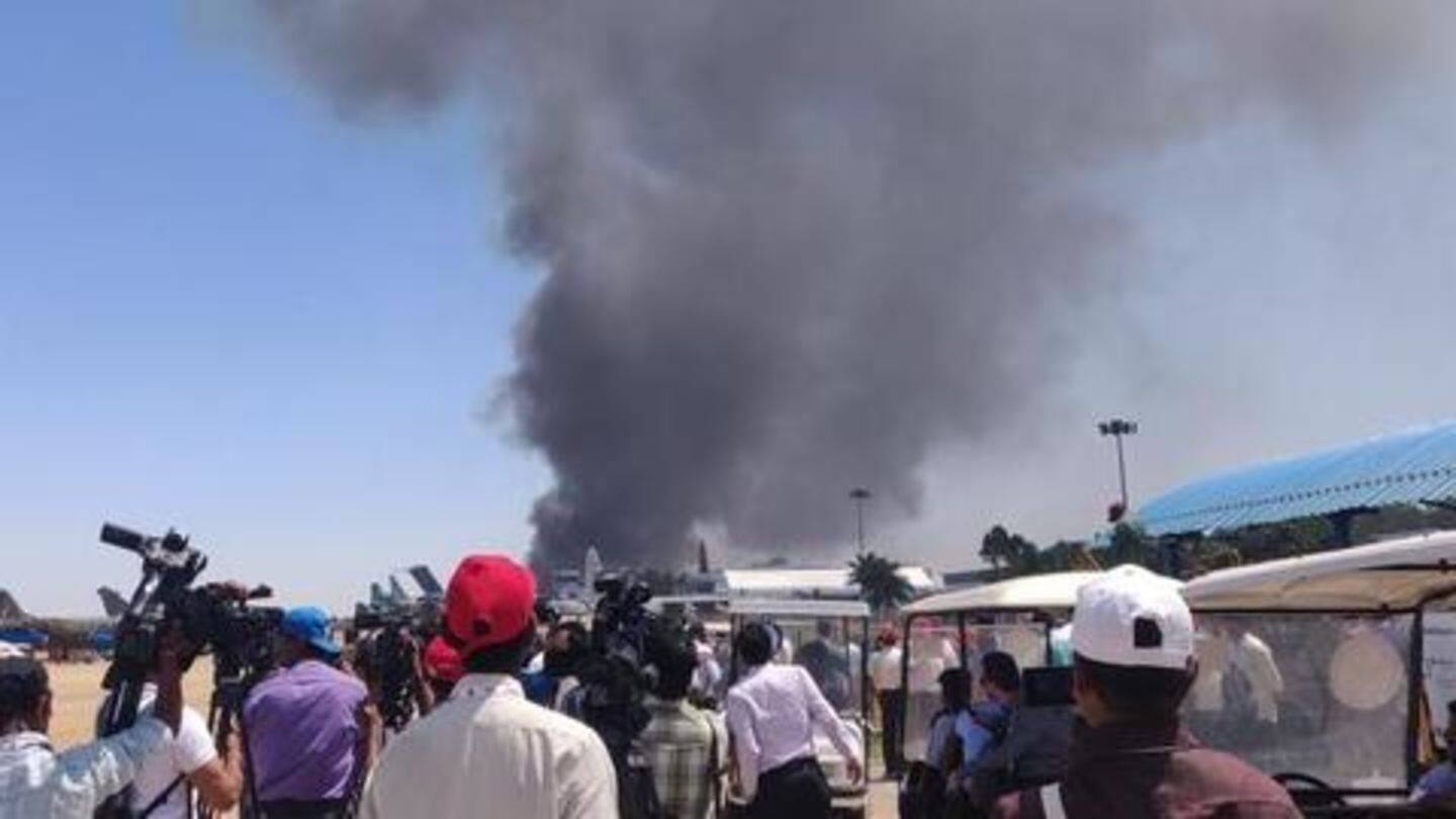 #AeroIndia: 300 cars gutted in fire, cigarette could be cause