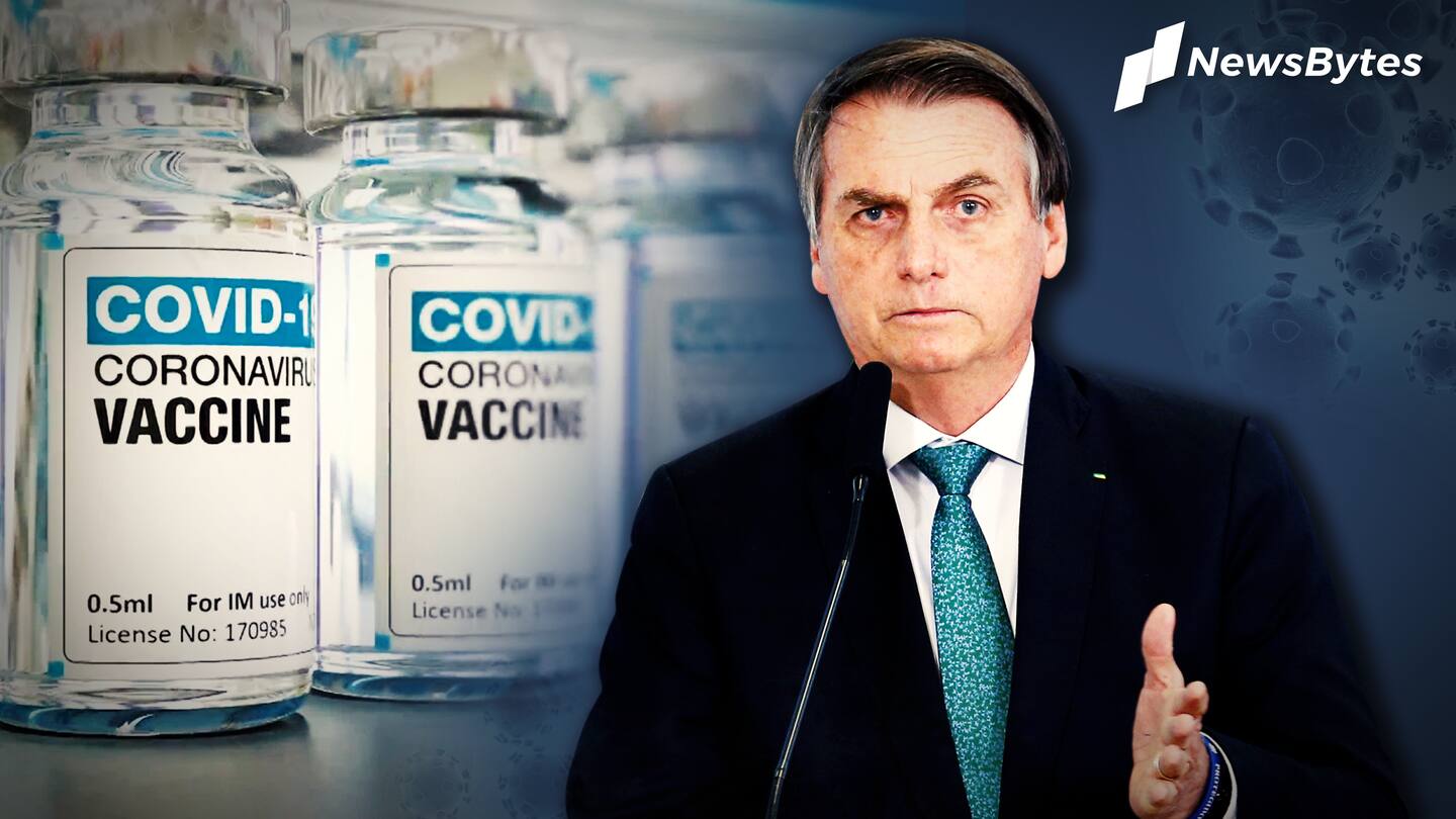 Coronavirus vaccine could turn you into 'crocodile': Brazil's President