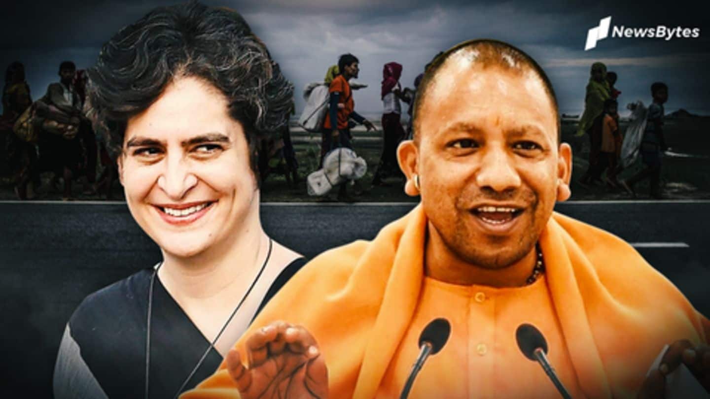 Letter-war between Priyanka Gandhi, UP government over buses for migrants