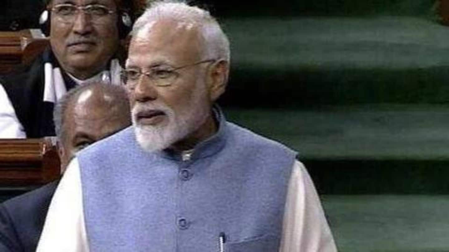 In last Lok Sabha speech, Modi takes dig at RaGa