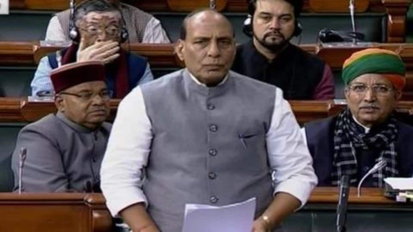 #CitizenshipBill: In Rajya Sabha, Rajnath Singh says false-information being spread