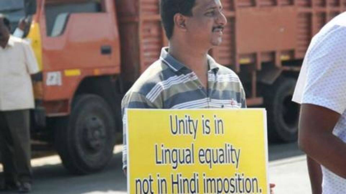 Tamil Nadu led the protest against contentious draft Tamil Nadu led the protest against contentious draft