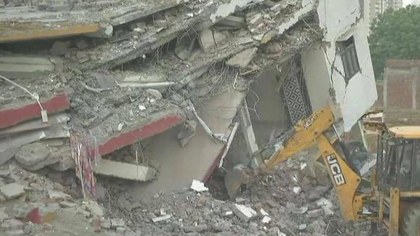 Greater Noida: Three dead after buildings collapse, many feared trapped