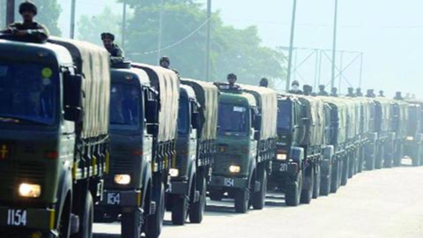 Recently, Centre sent many Army personnel to Kashmir Recently, Centre sent many Army personnel to Kashmir
