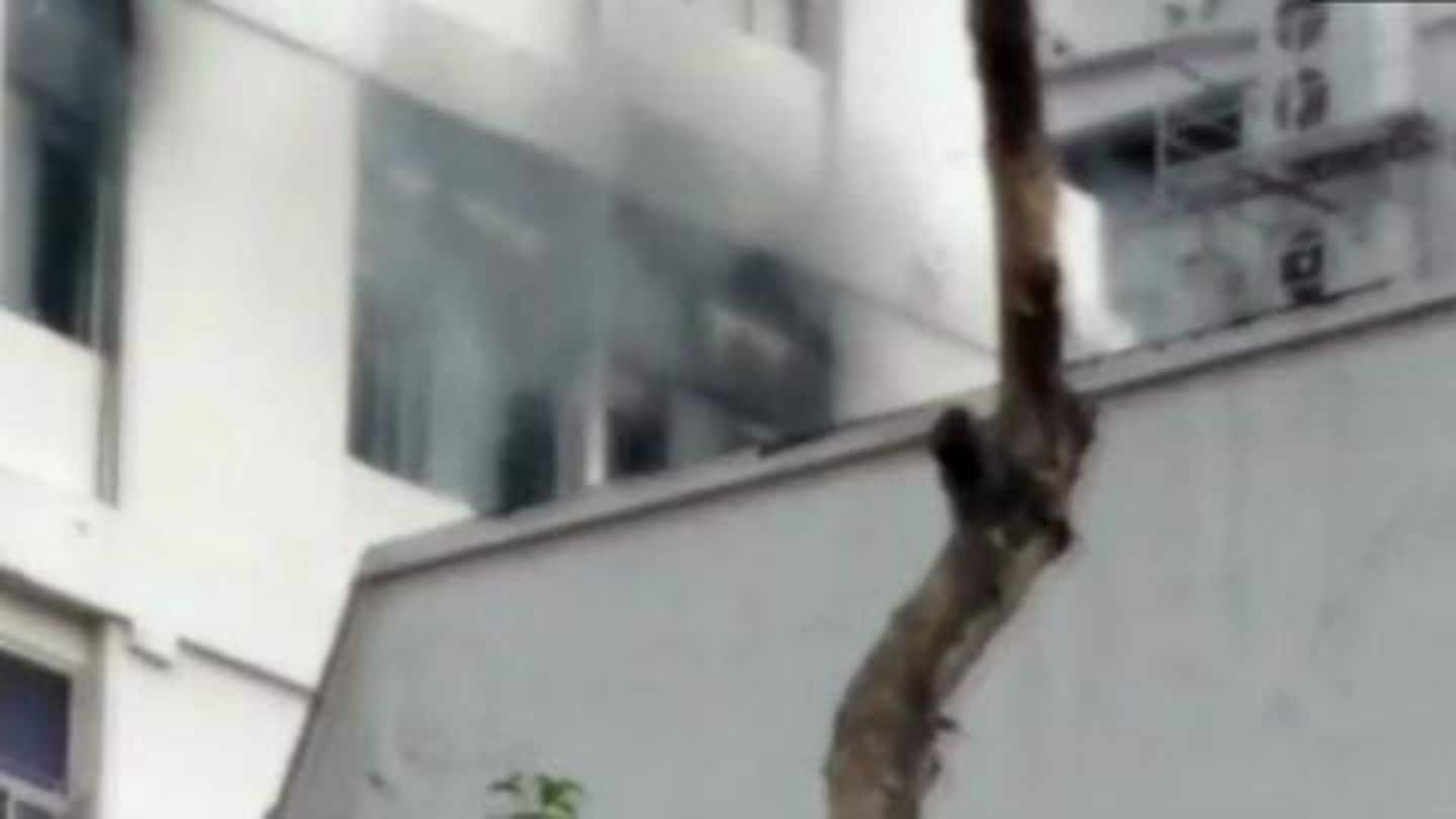 Kolkata: High-rise building in Park Street catches fire, operations underway