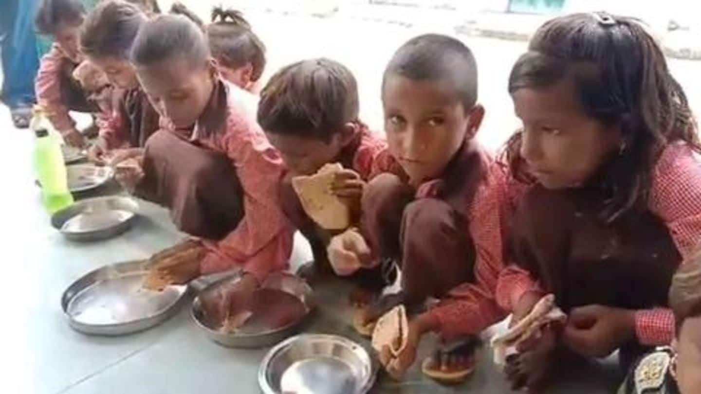 Not long ago, UP school served roti-salt to kids Not long ago, UP school served roti-salt to kids