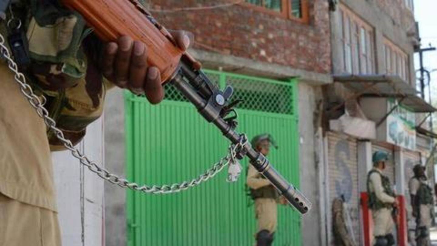 Background: J&K was put under lockdown earlier this month Background: J&K was put under lockdown earlier this month