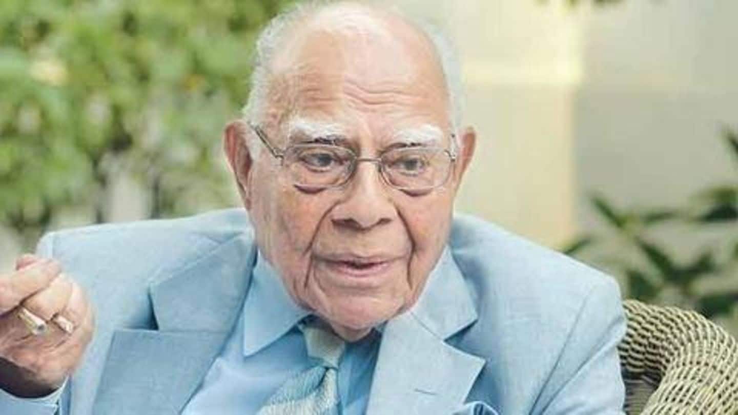 Eminent lawyer Ram Jethmalani passes away. He was 95