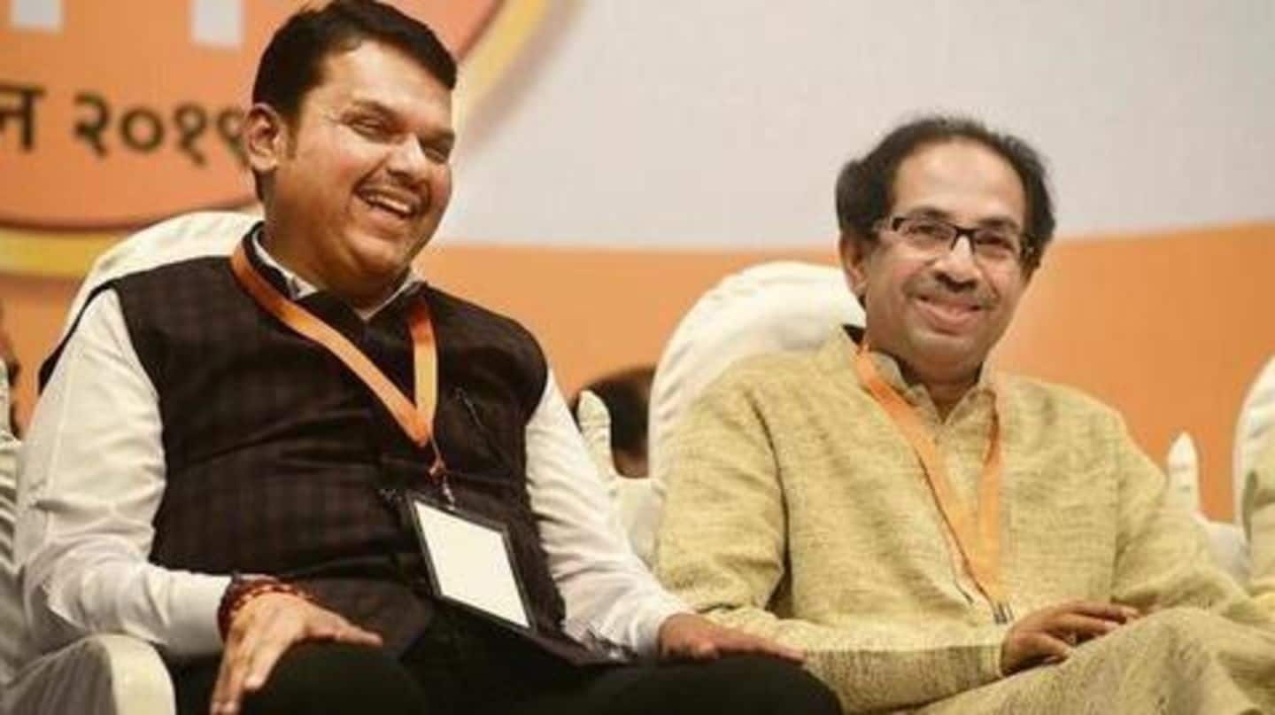 Meanwhile, BJP and Shiv Sena are working on their deal Meanwhile, BJP and Shiv Sena are working on their deal
