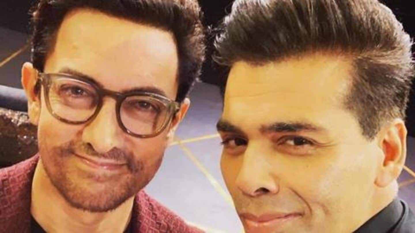 On 'koffee-kouch', KJo and Aamir discuss #MeToo. We swipe right!