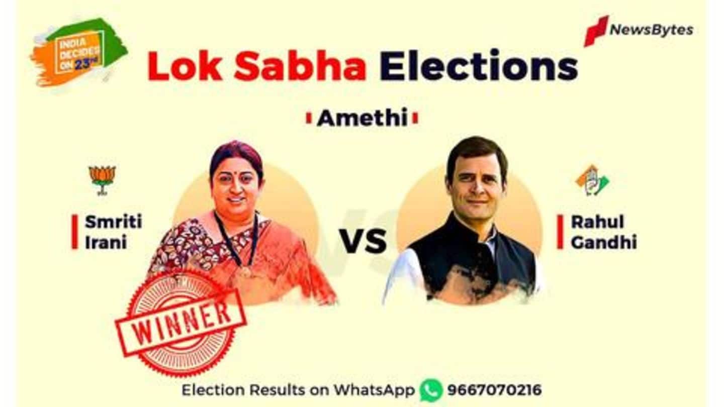 #Verdict2019: Rahul Gandhi accepts defeat in Amethi, congratulates Smriti