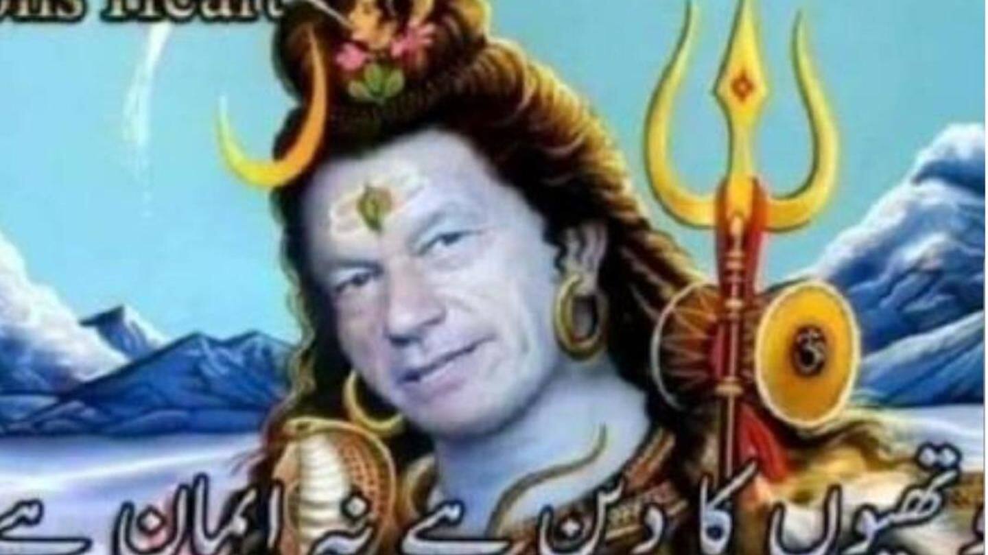 Imran Khan re-imagined as Lord Shiva stirs tension in Pakistan