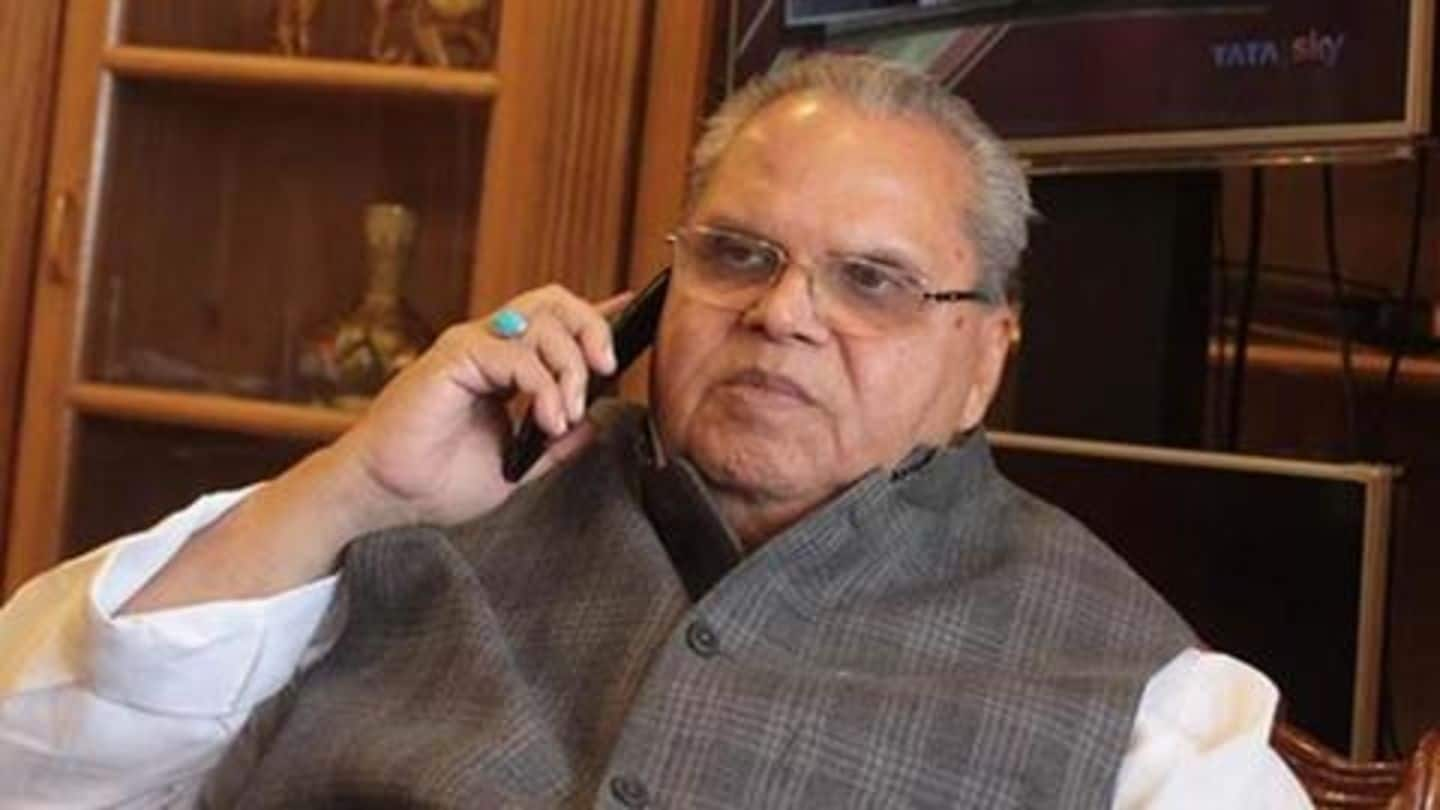 Kill the politicians who 'looted Kashmir', Governor Malik tells terrorists