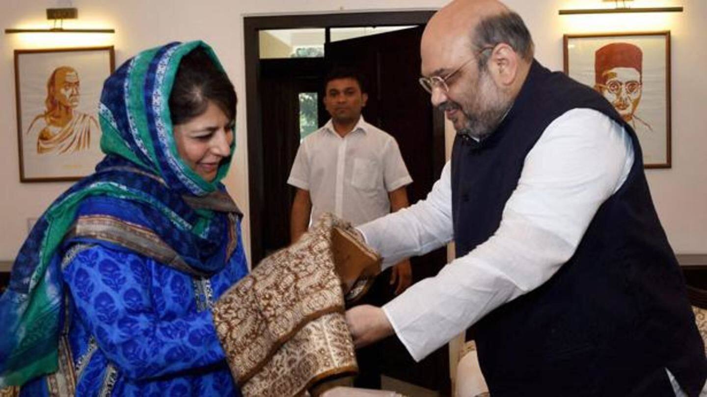 Amit Shah blames PDP for not implementing government's plans Amit Shah blames PDP for not implementing government's plans