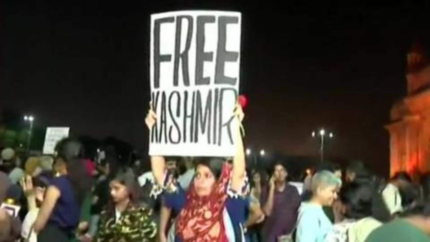 Mumbai: 'Free Kashmir' poster sparks controversy, Fadnavis questions Uddhav Thackeray