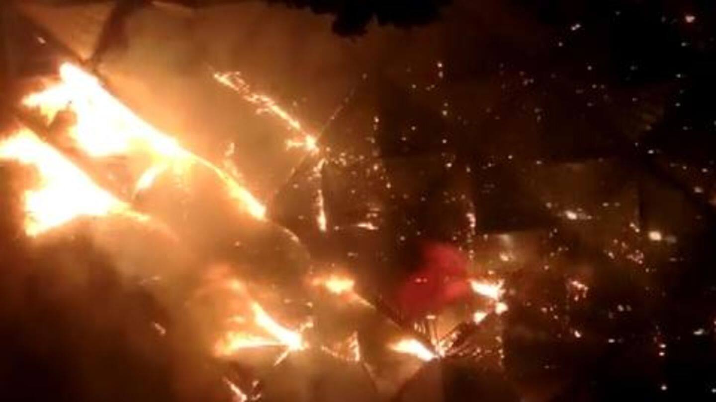 Surat: Massive fire breaks out at market, 57 tenders rushed
