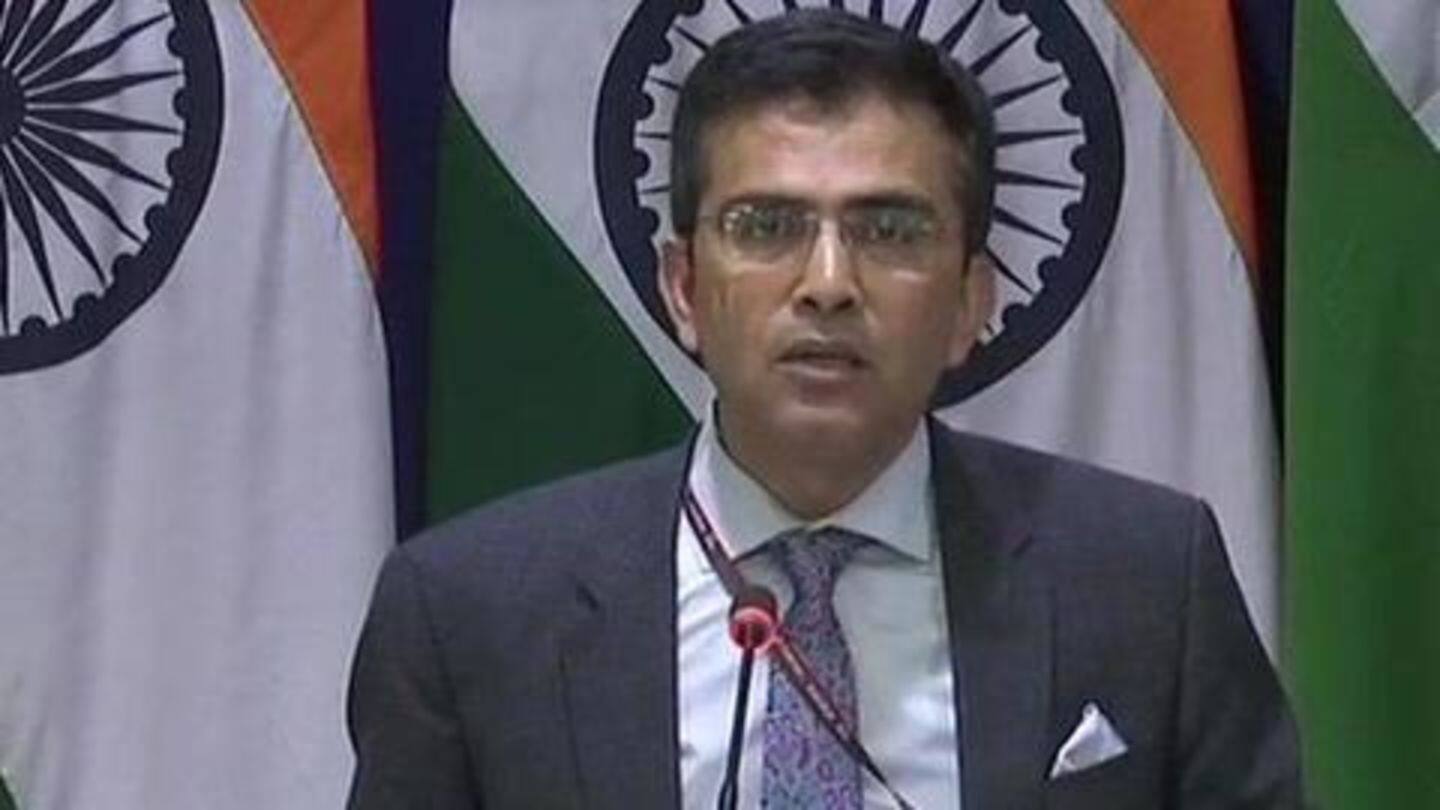Other countries should not comment on India's internal matters: MEA Other countries should not comment on India's internal matters: MEA
