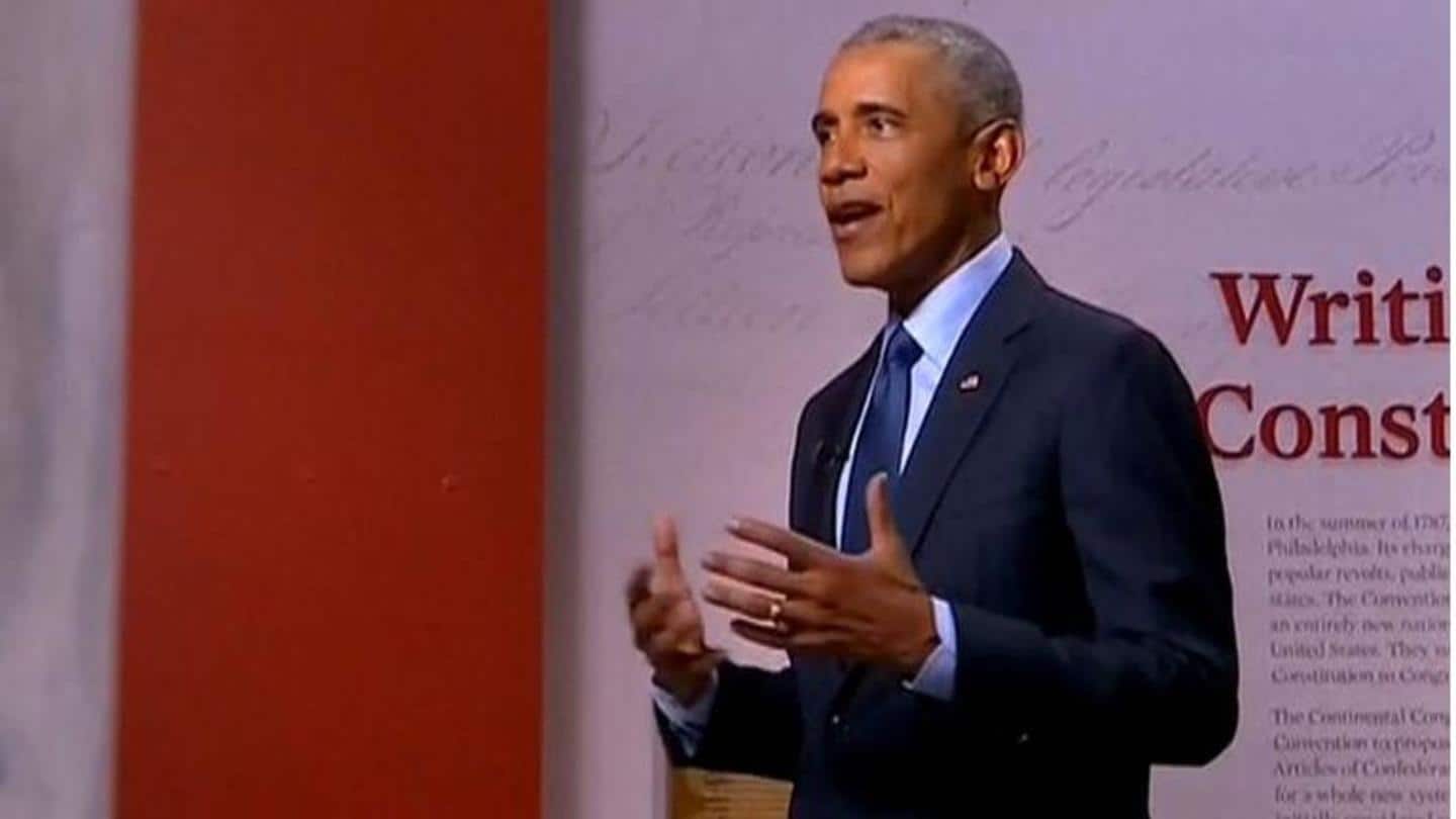 Obama held Trump responsible for country's state of affairs Obama held Trump responsible for country's state of affairs