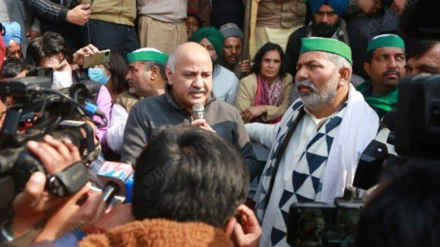 Earlier today, Sisodia visited Ghazipur to take stock of situation Earlier today, Sisodia visited Ghazipur to take stock of situation