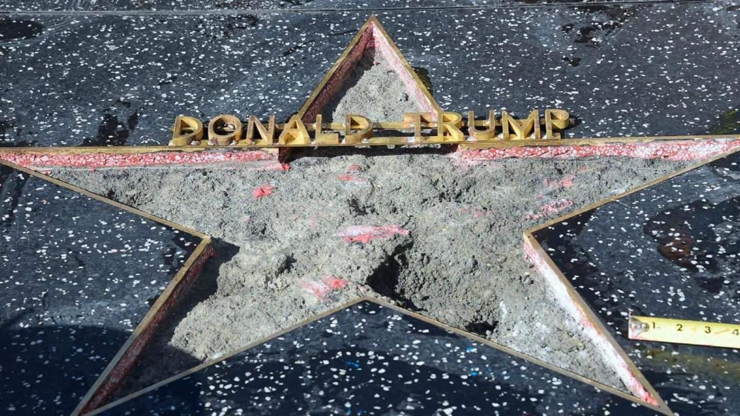 Trump's star on Hollywood 'Walk Of Fame' destroyed: Details here