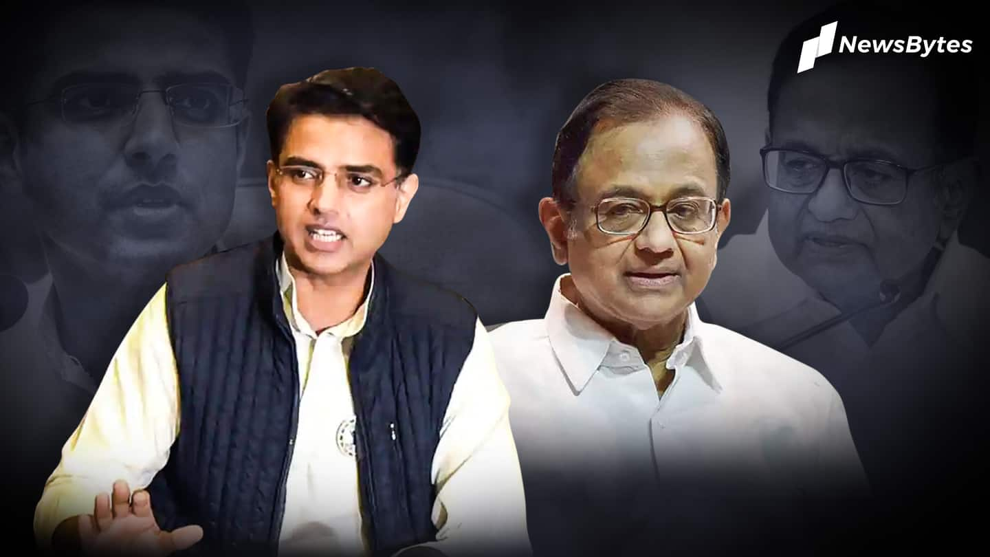 Pilot calls Chidambaram; Congress suspends two MLAs over BJP links