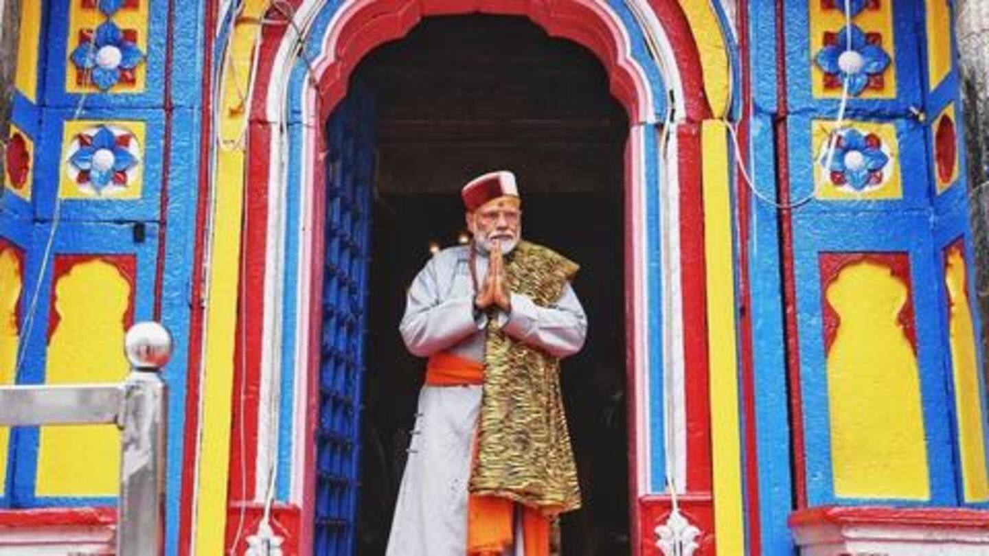 Coming out of the cave, PM Modi spoke to press Coming out of the cave, PM Modi spoke to press