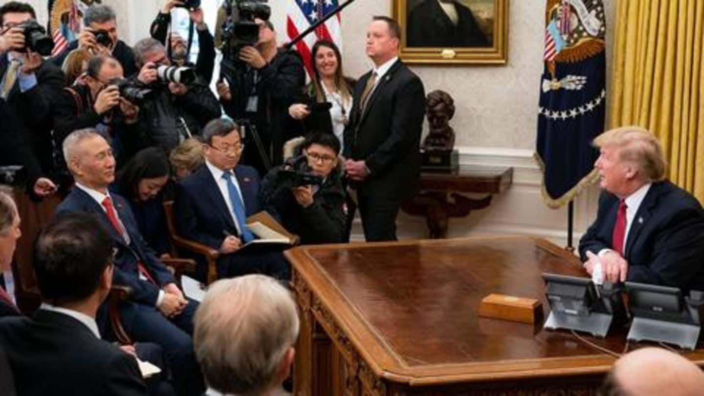 US and China sign deal to ease trade tensions