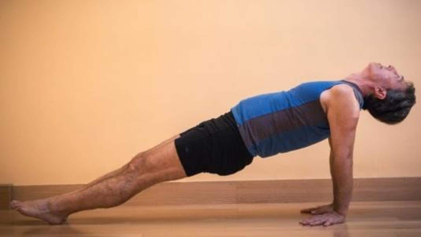Purvottanasana or the upward plank pose Purvottanasana or the upward plank pose