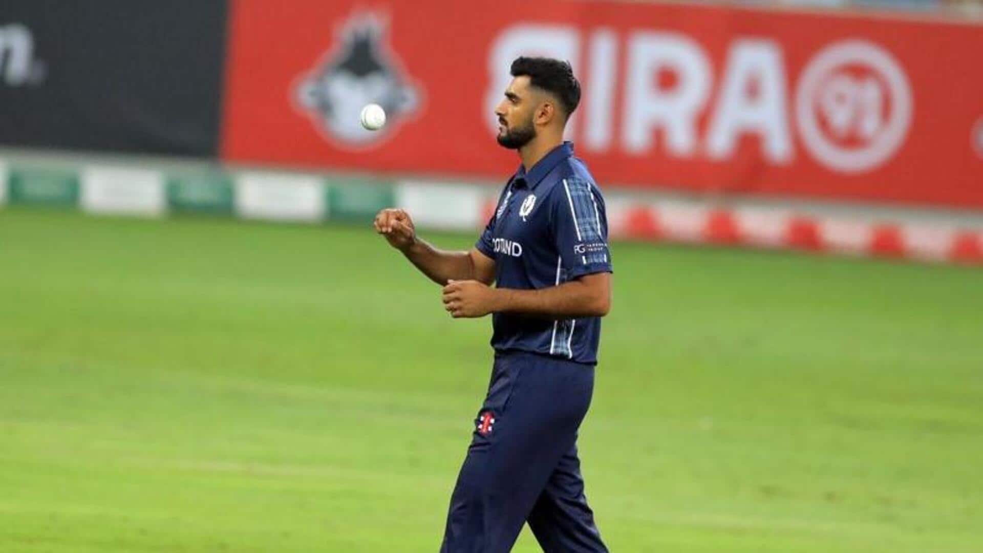 CWC Qualifiers: Scotland's Safyaan Sharif claims 4/20 against UAE