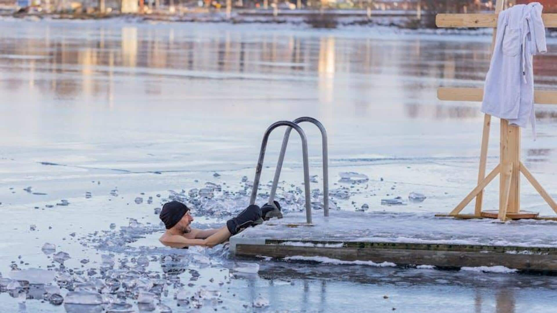 Embrace the chill: Ice swimming in Finnish Lapland