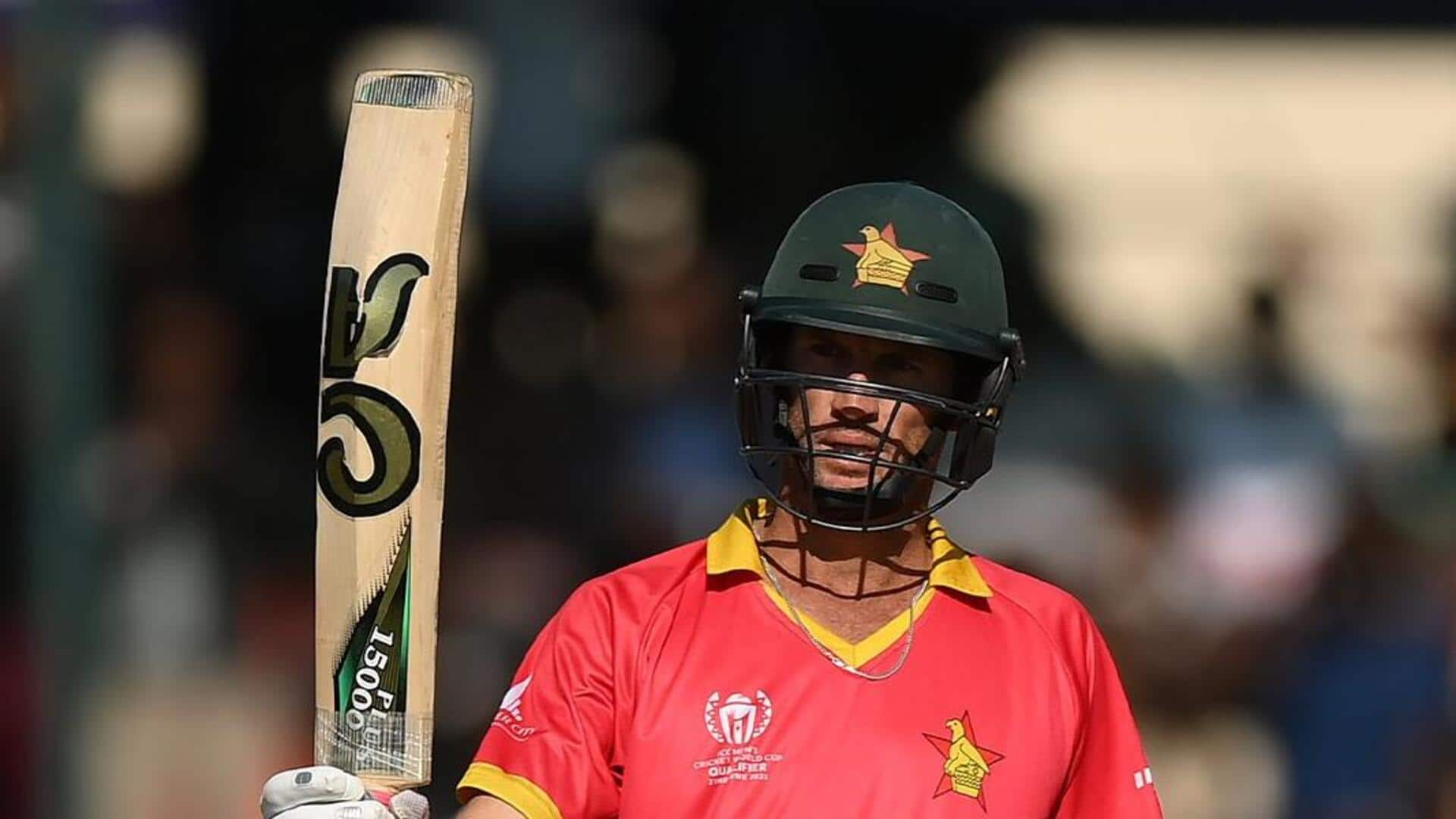 Zimbabwe's Sean Williams slams 60 in 3rd ODI versus Afghanistan