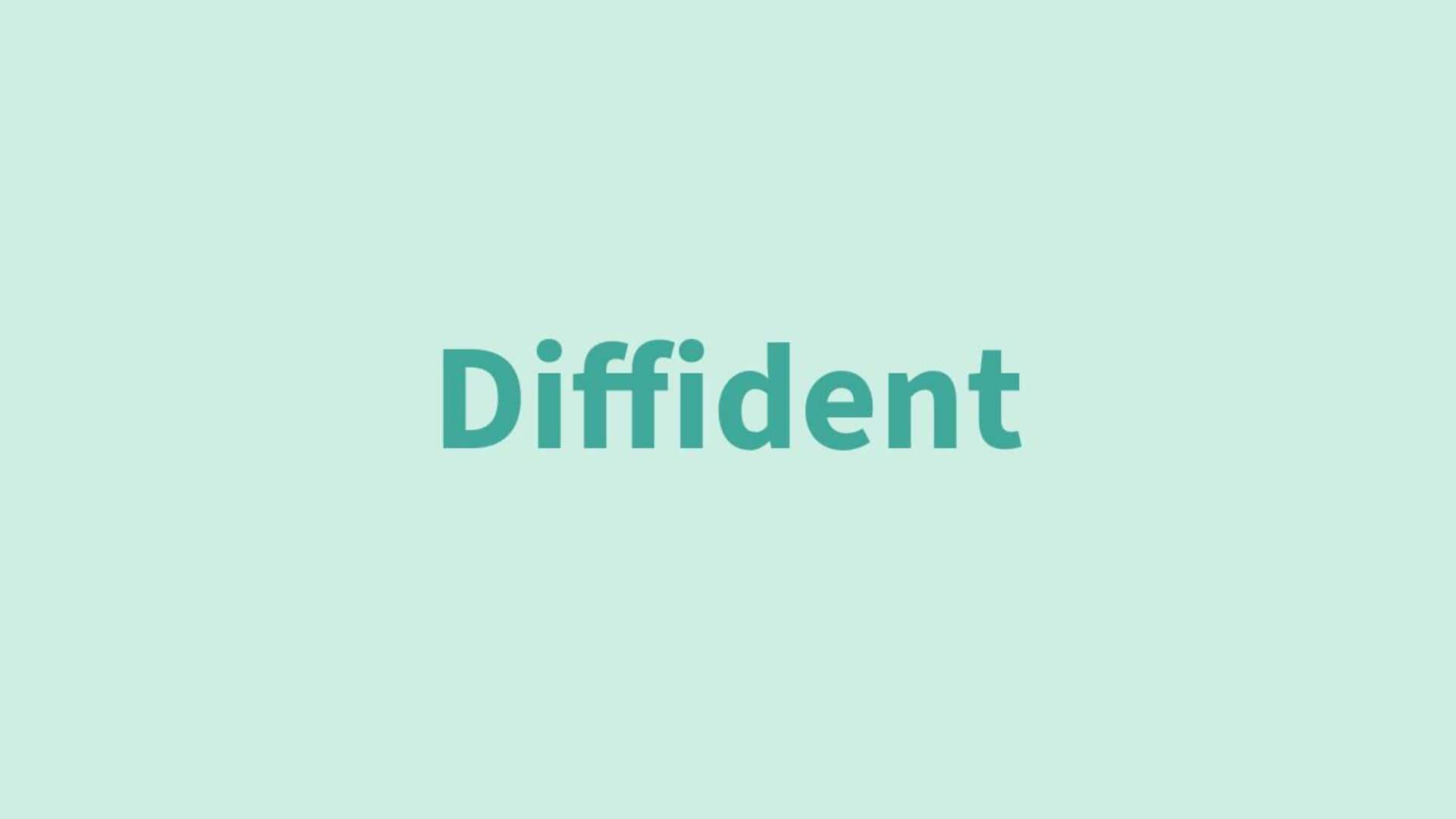 Word of the Day: Diffident