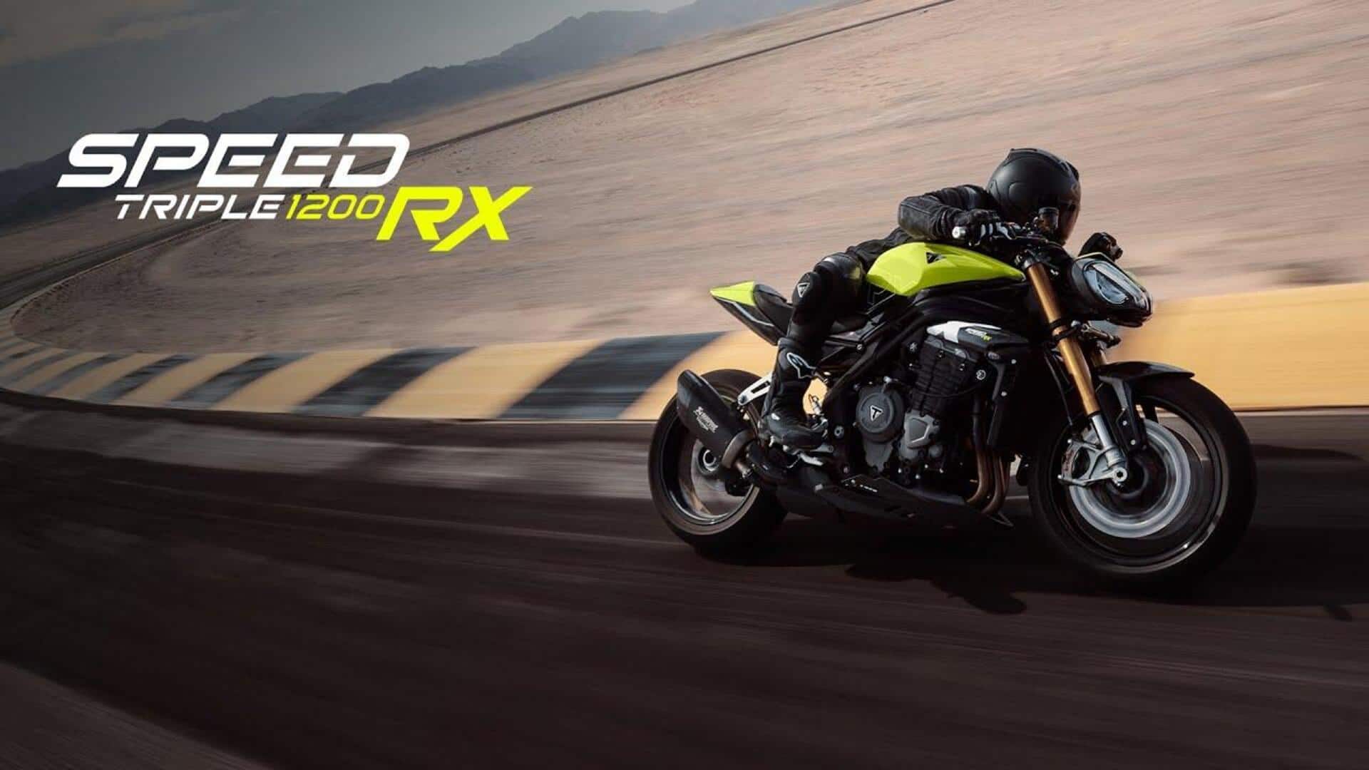 Limited-run Triumph Speed Triple 1200 RX launched at ₹23L Limited-run Triumph Speed Triple 1200 RX launched at ₹23L