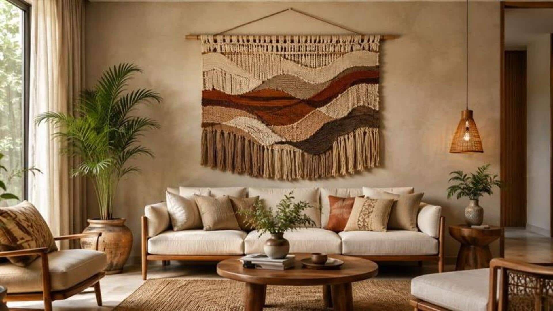 How to style your space with woven wall art