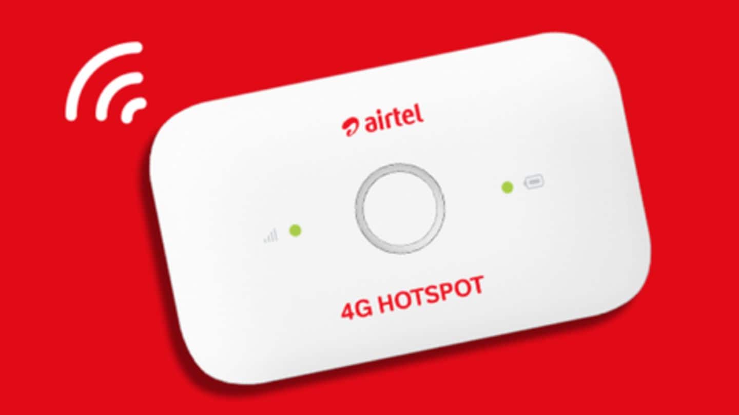 Airtel is offering Rs. 1,000 cashback on 4G Hotspot dongle