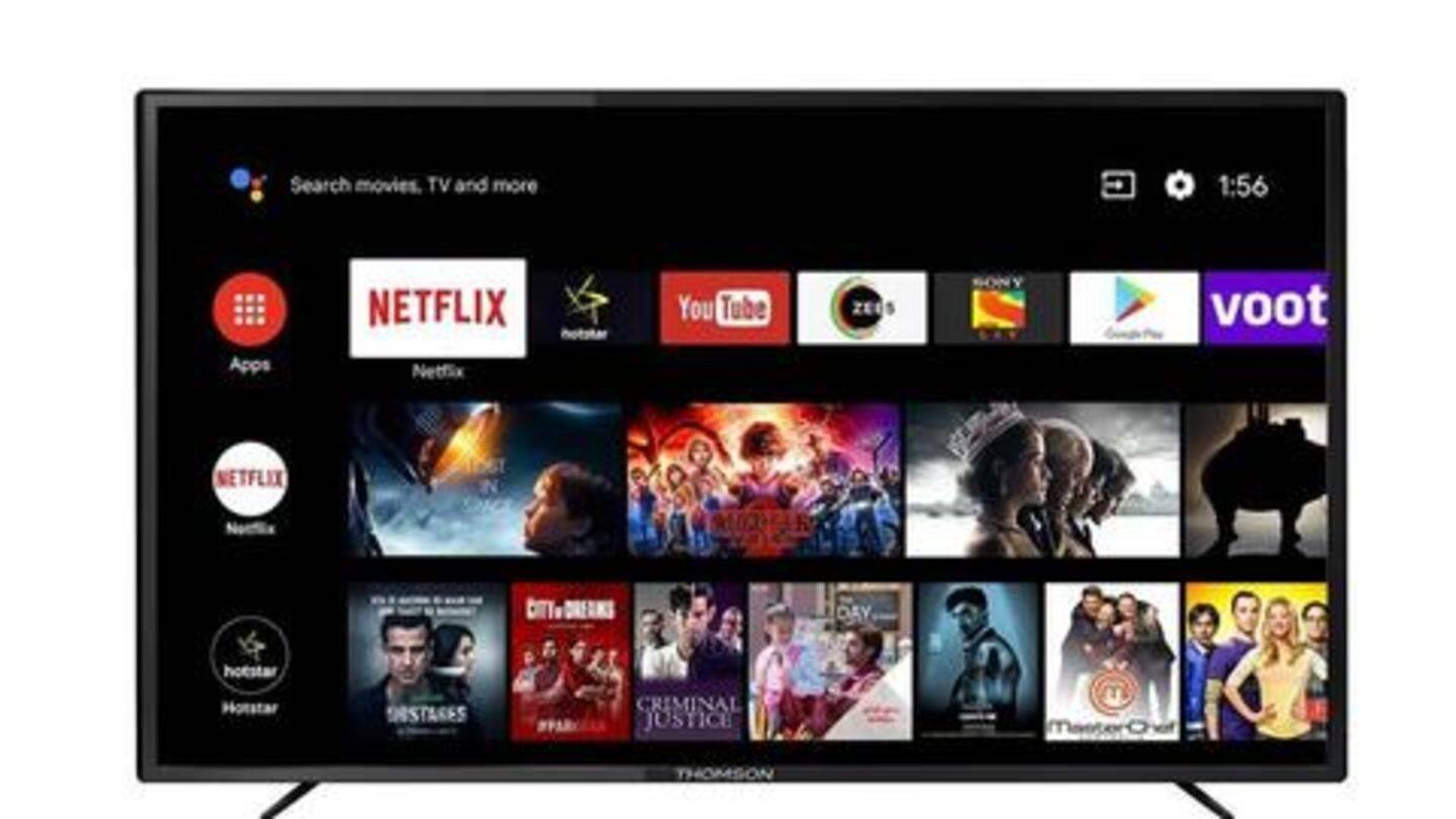 Thomson 65-inch 4K Android TV: Priced at Rs. 63,000 Thomson 65-inch 4K Android TV: Priced at Rs. 63,000