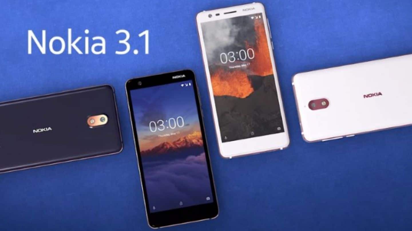 Nokia 3.1 Android-One smartphone launched in India for Rs. 10,499