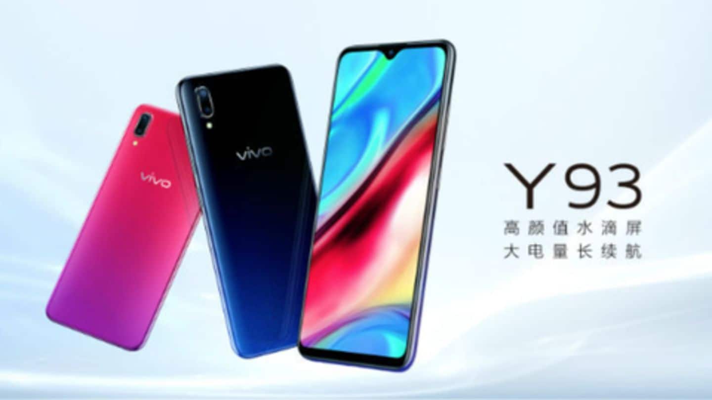 Vivo Y93 3GB RAM variant launched: Specifications, features and price