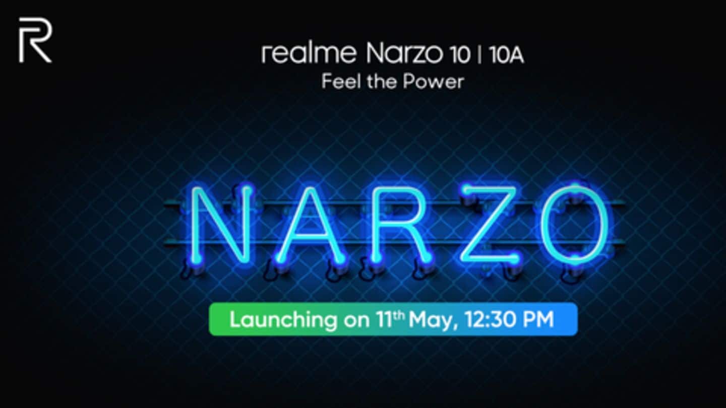 Realme Narzo 10-series to be launched on May 11