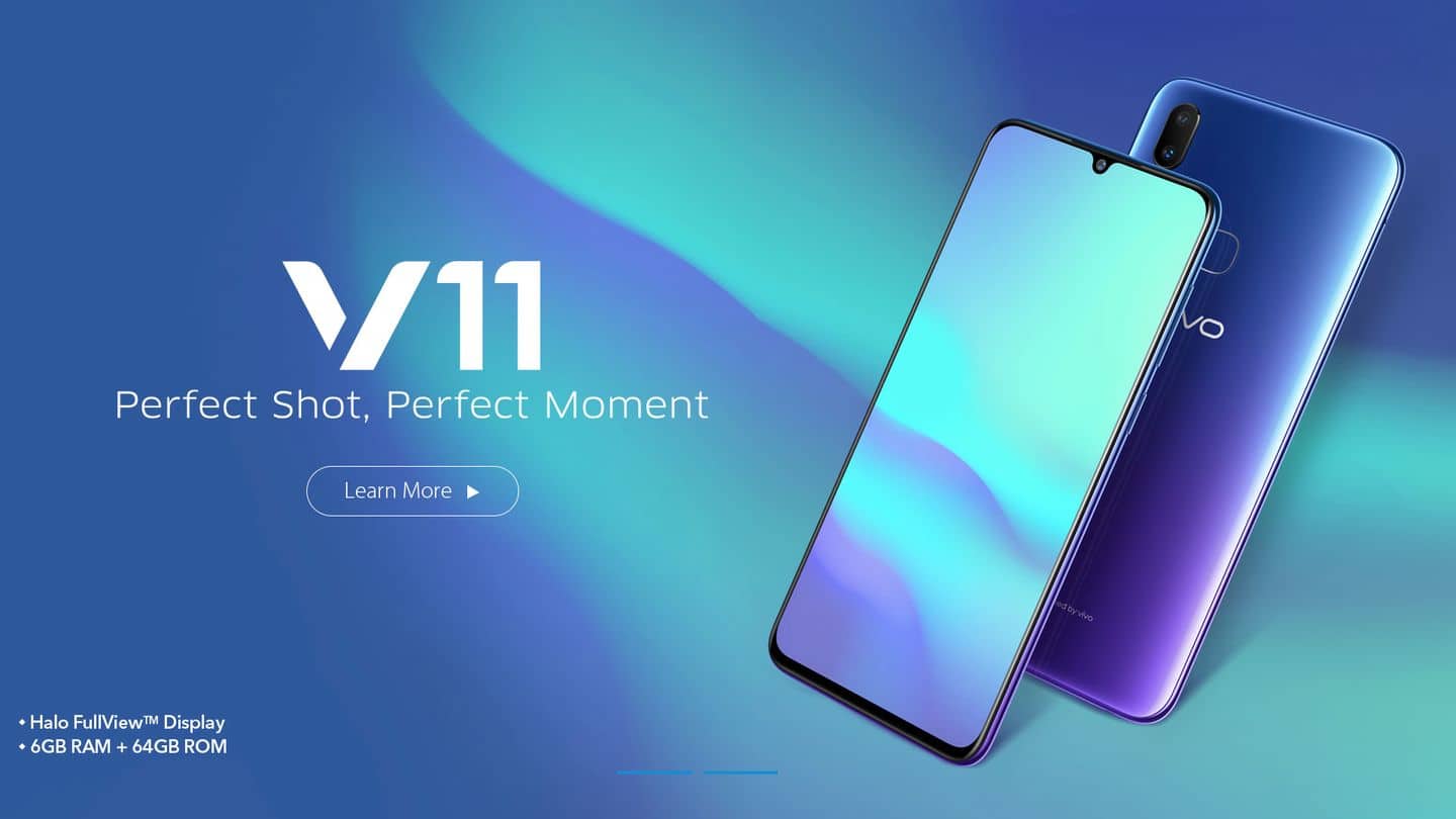 Vivo V11 launched in India for Rs. 22,990: Details here